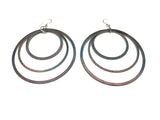 Turquoise Patina Hoop Earrings by d'ears