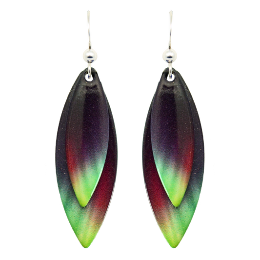 Rainbow Double Slender Earrings #3059
