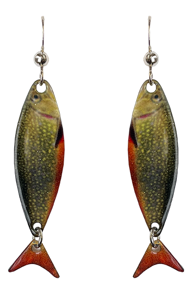 Brook Trout earrings, #3062
