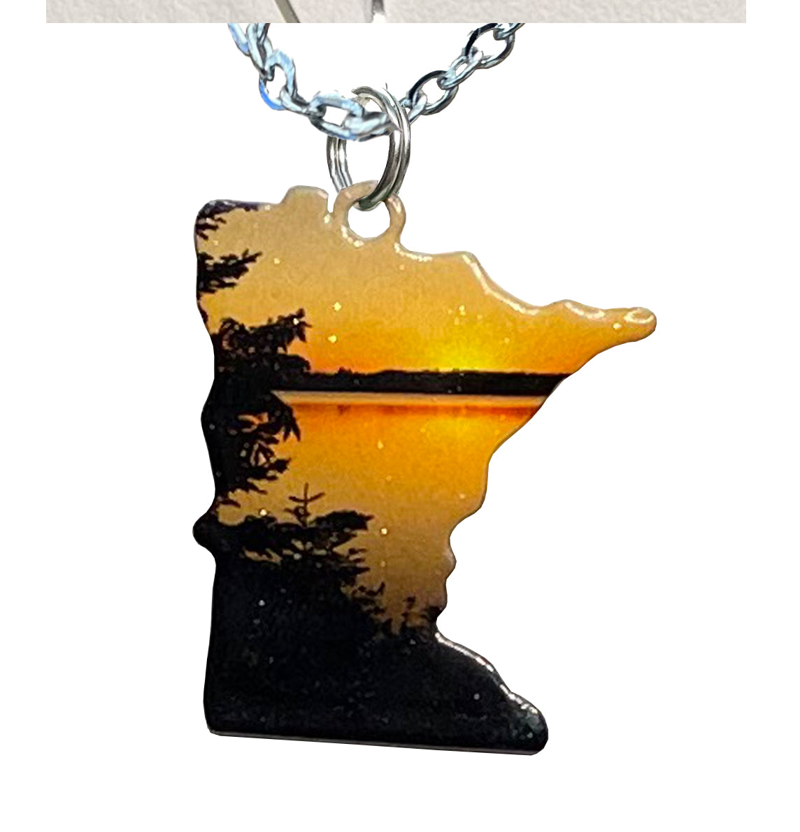 MN, Yellow Sunset, Small Necklace #4551X