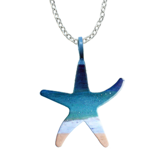 Beach Starfish Necklace, Item# 4133X