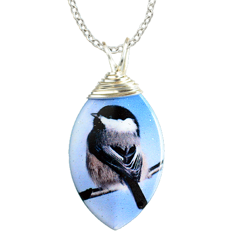 Black-capped Chickadee Necklace, Item# 4151X