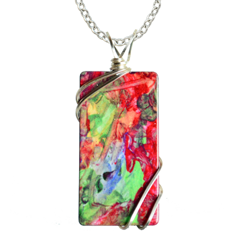 Alaso Rectangle Necklace #4172X by d'ears