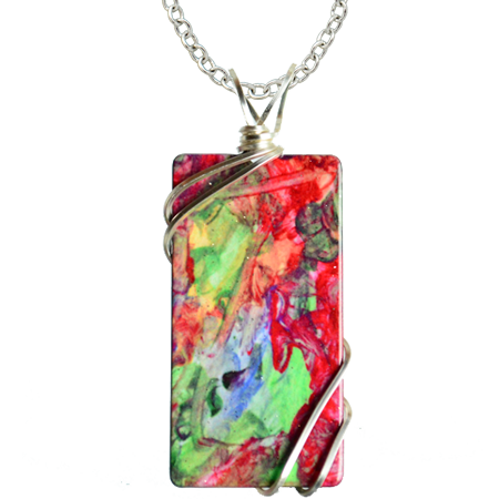 Alaso Rectangle Necklace, Item# 4172X