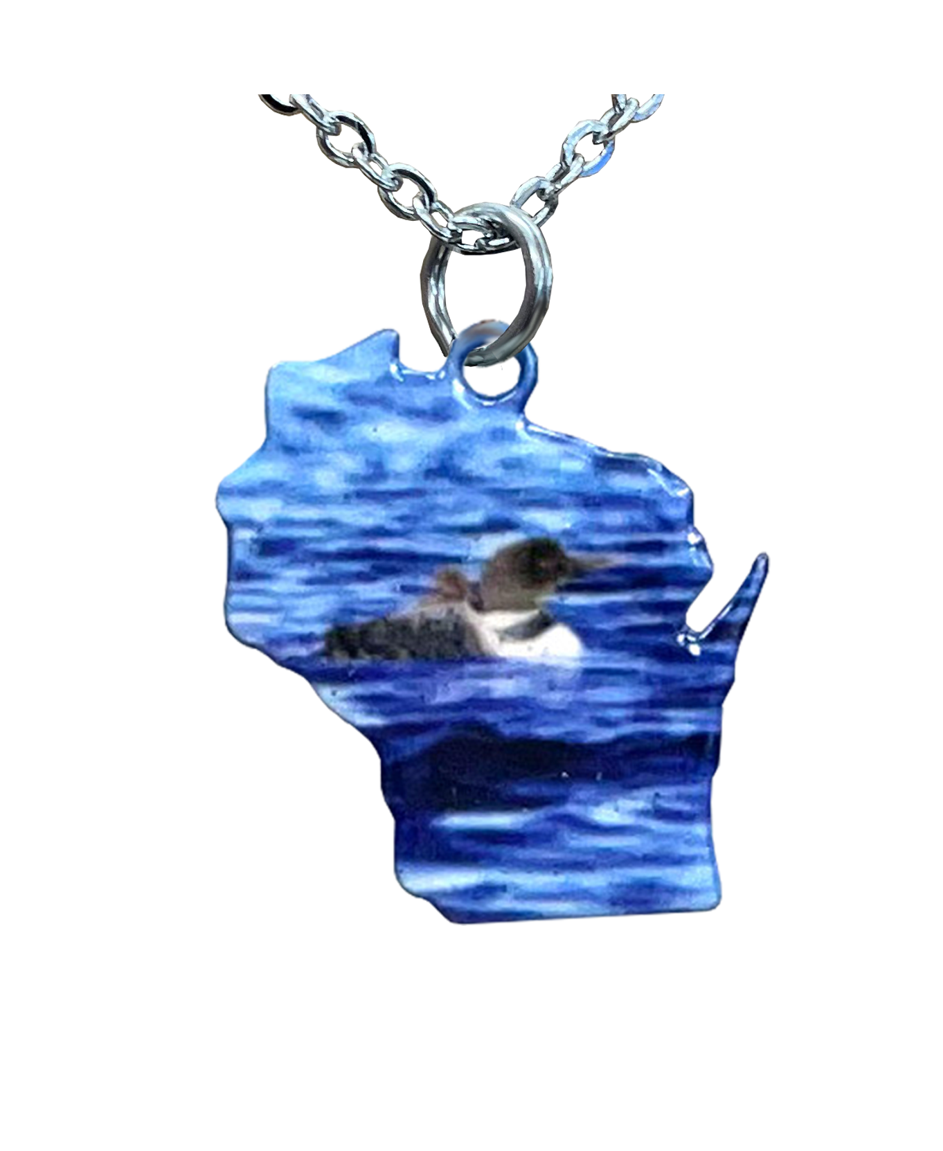 WI, Loon, Large Necklace #4199X
