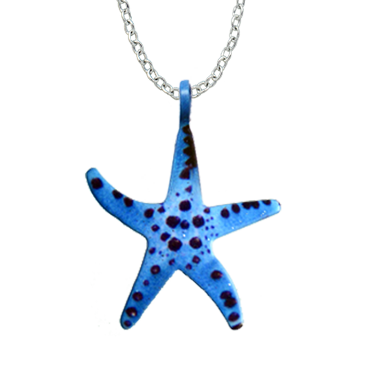 Blue-Knobbed Starfish Necklace, Item# 4213X