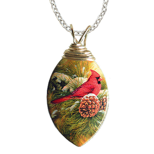 December Dawn Wired Leaf Necklace