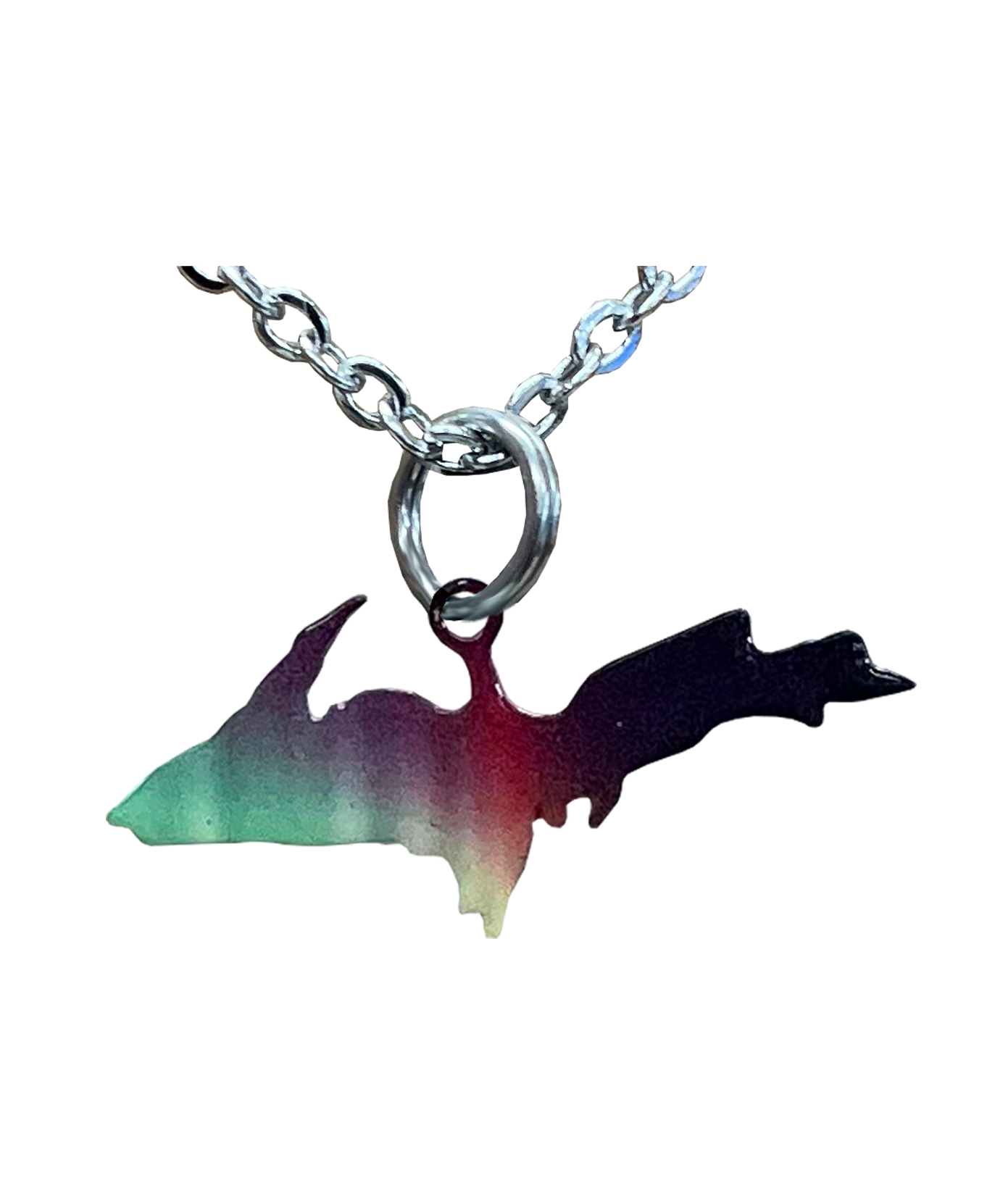 Upper MI, Rainbow, Large Necklace #4307X
