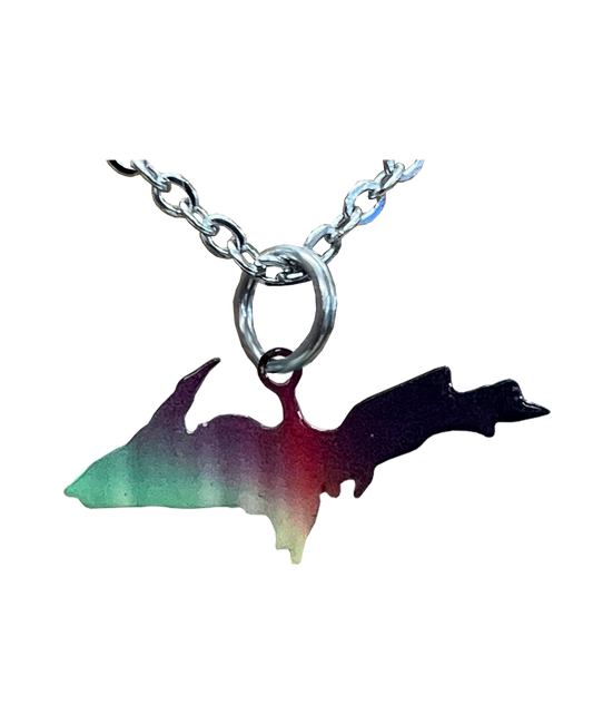 Upper MI, Rainbow, Large Necklace #4307X