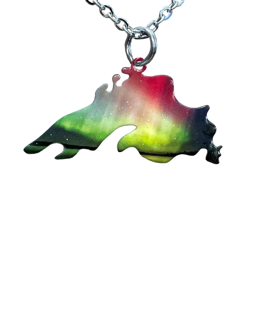 Lake Superior Rainbow, Large Necklace #4308X