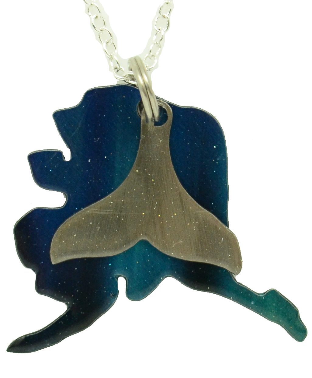 Aurora Alaska with Whale Tail Necklace, Item# 4368X