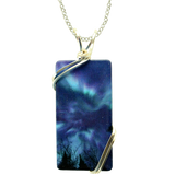 On Angel's Wings Rectangle Necklace