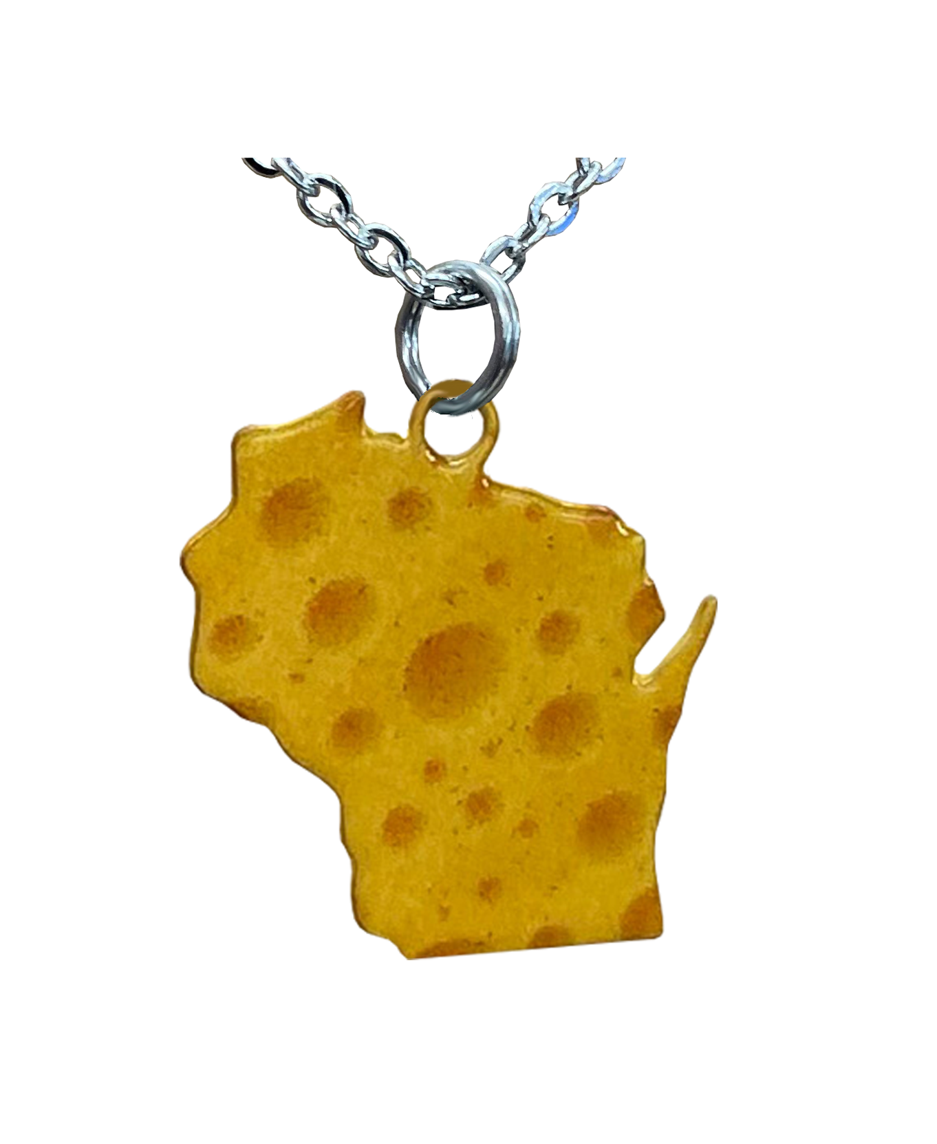 WI, Cheese, Large Necklace #4462X