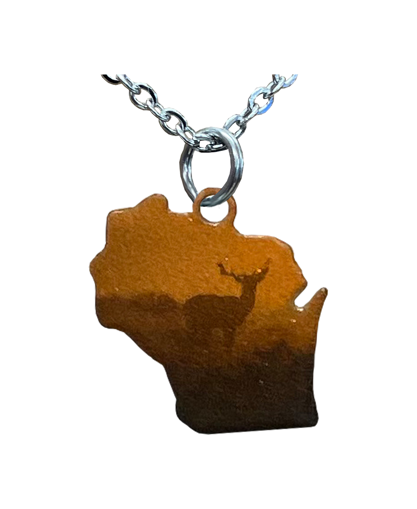 WI, Buck at Dawn, Large Necklace #4463X