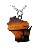 WI, Gone Fishing, Large Necklace #4464X