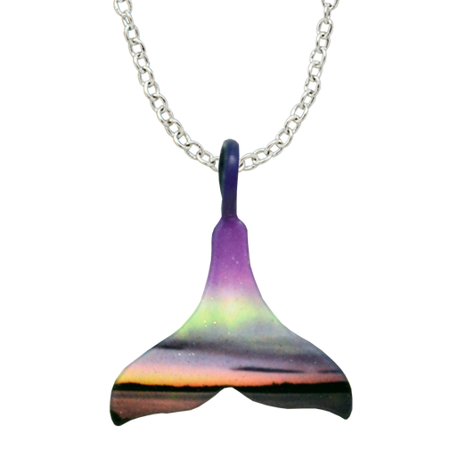 Morning Light Whale Tail Necklace #4493X