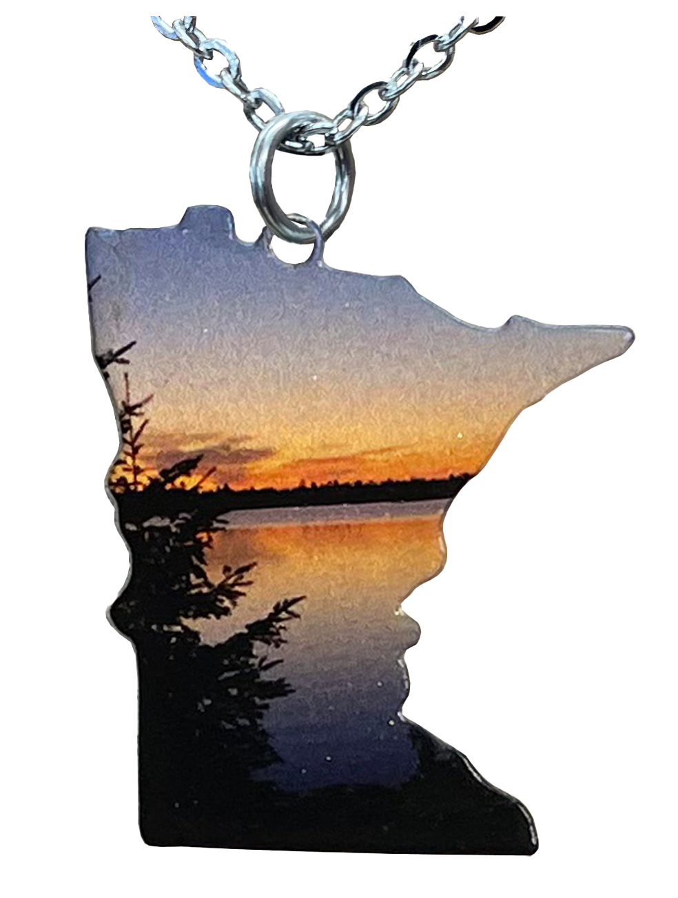 MN, Blue Sunset, Large Necklace #4195X