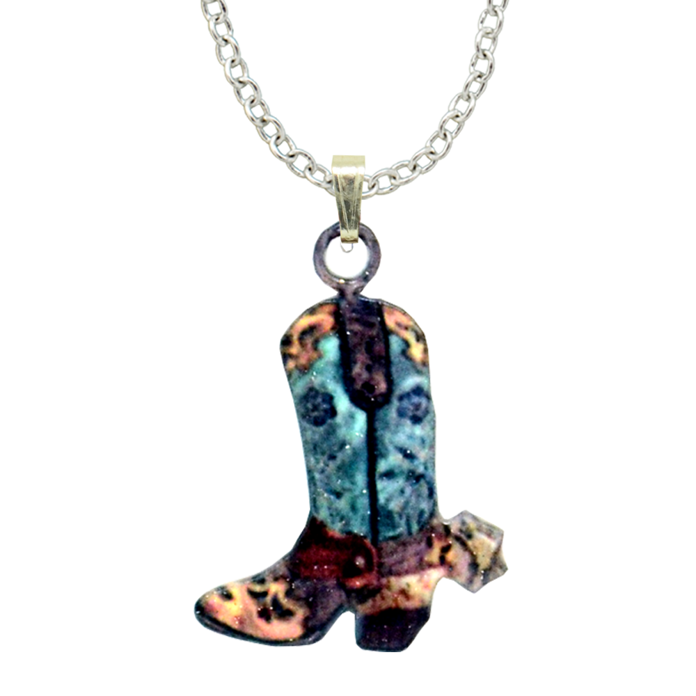 Head Over Boots necklace, #4515X