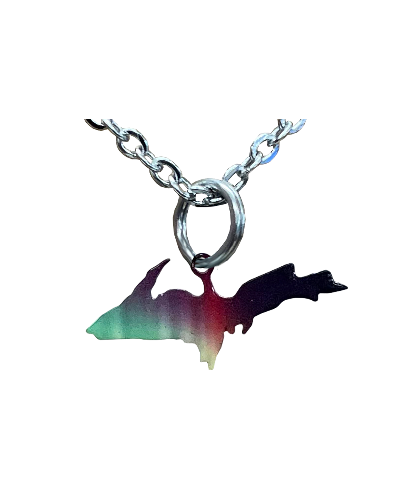 Upper MI, Rainbow, Small Necklace #4581X