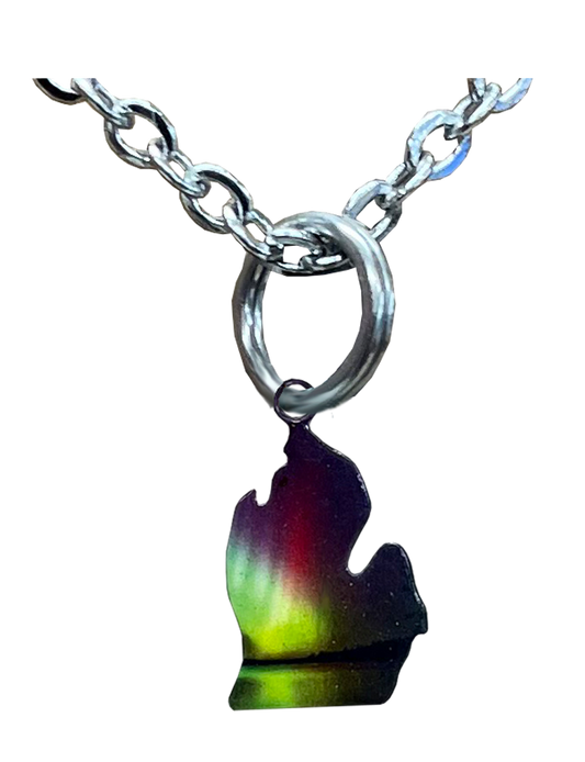 Lower MI, Rainbow, Small Necklace #4582X