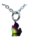 Lower MI, Rainbow, Small Necklace #4582X