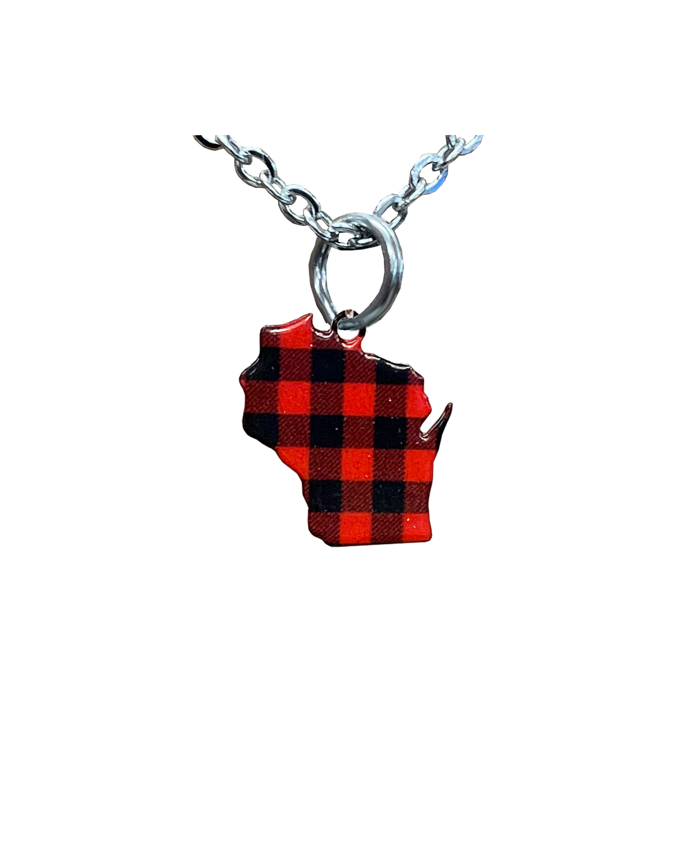 WI, Lumberjack Plaid, Small Necklace #4630X