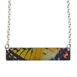 Yellow Swallowtail 2" Bar Necklace