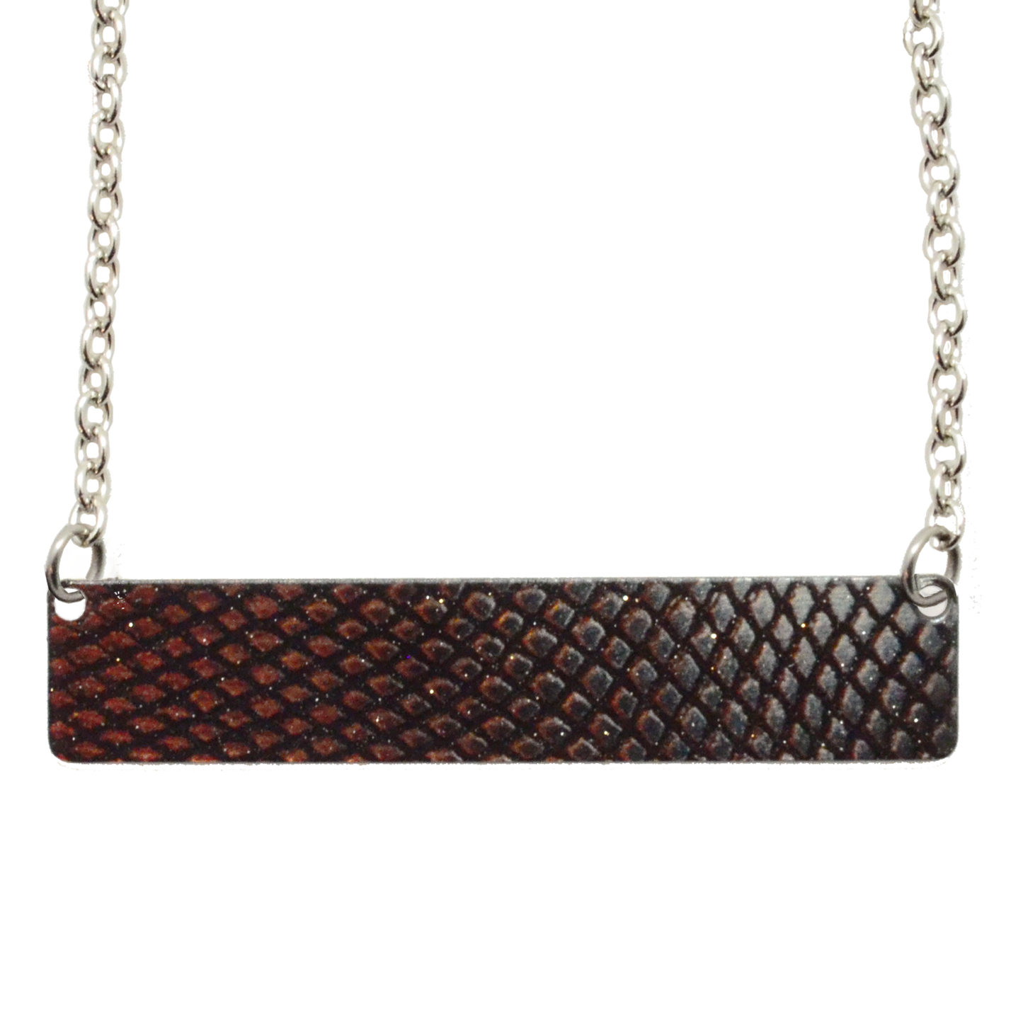 Armour / Snakeskin 2" Bar Necklace, Item# 4709X
