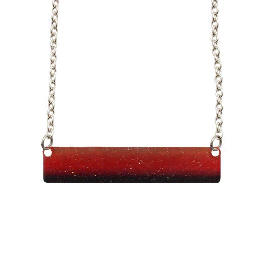 SW Orange Ombre 2" Bar Necklace