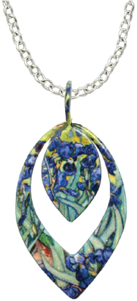 Irises - Necklace #4809X by d'ears