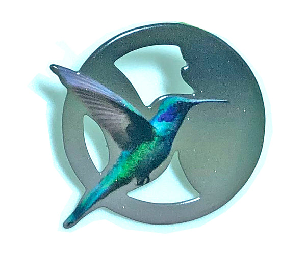 Hummingbird Circle Pin