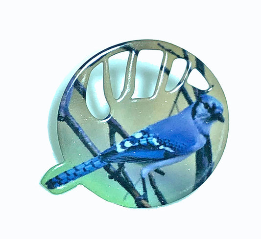 Blue Jay Circle Pin, Item# 6084