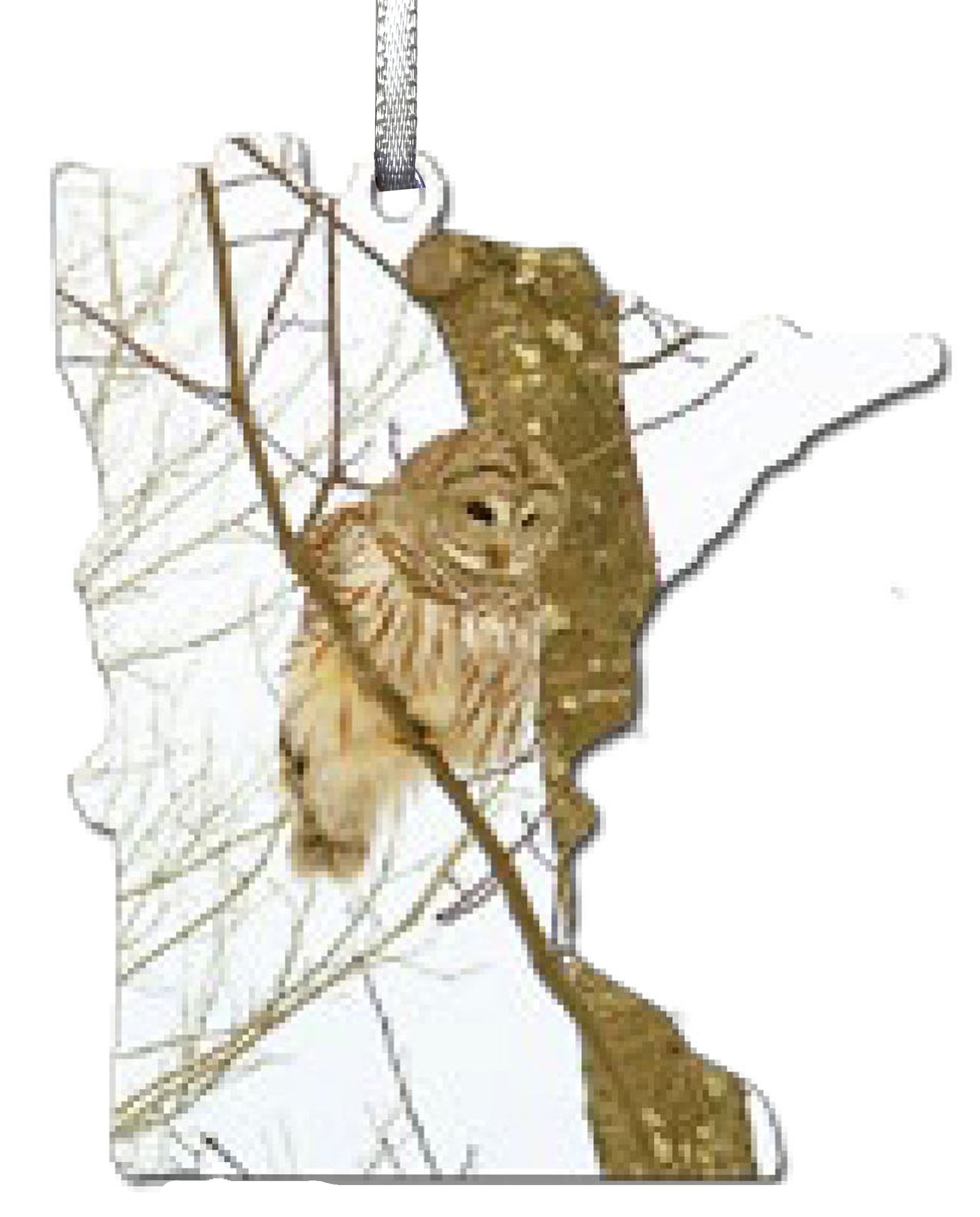 MN, Barred Owl, Ornament 2.5 inch, #8029