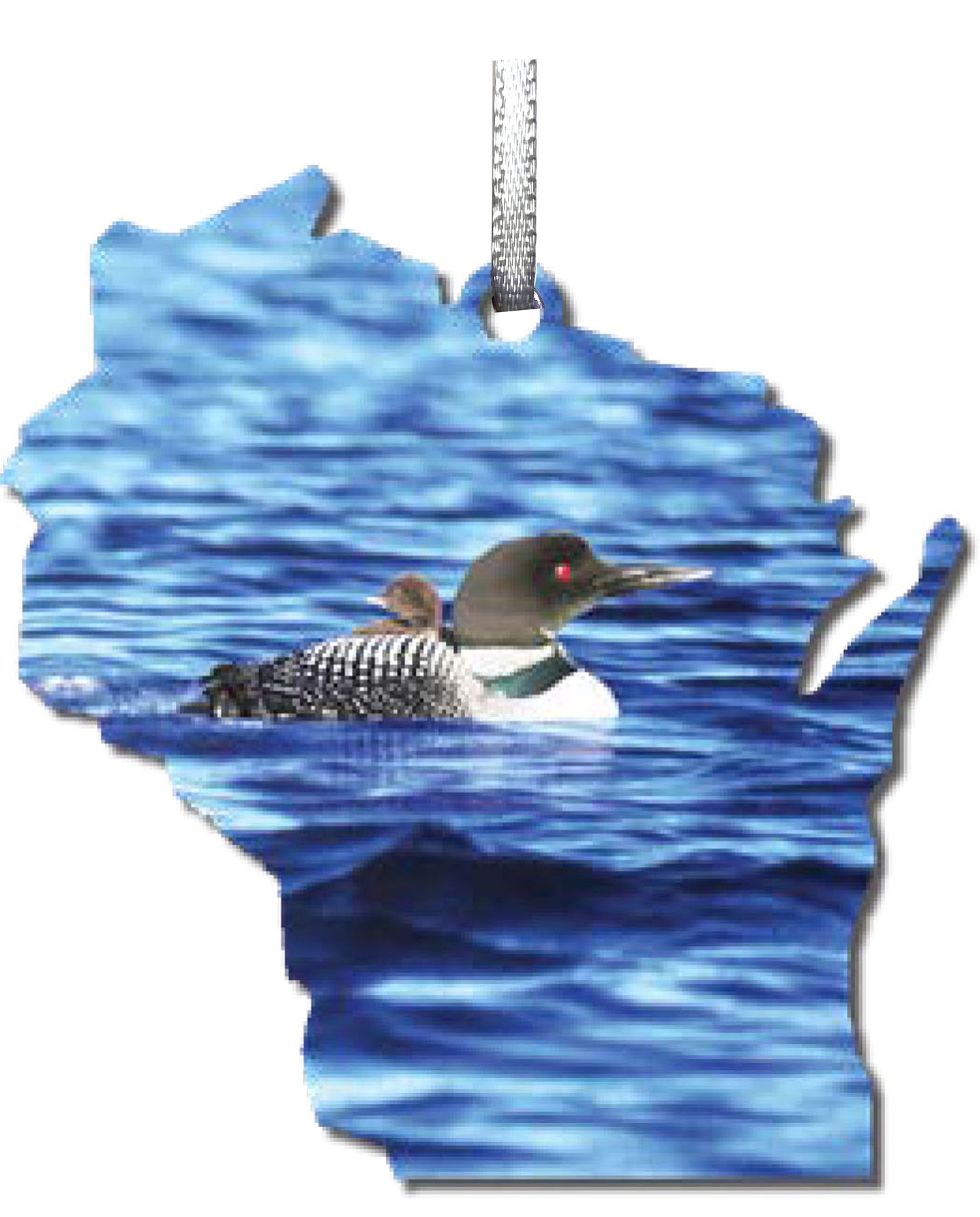 WI, Loon, Ornament 2.5 inch, #8073