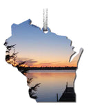 WI, Blue Sunset, Ornament 2.5 inch, #8092