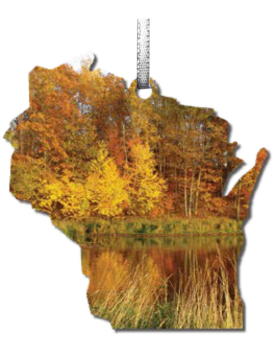 WI, Fall Colors, Ornament 2.5 inch, #8094