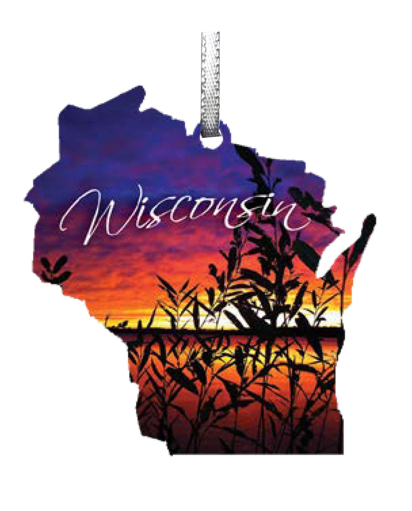 WI, Waves of Grain, Ornament 2.5 inch, #8096