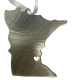 I heart Minnesota Stainless Steel, Ornament 2.5 inch, #8178