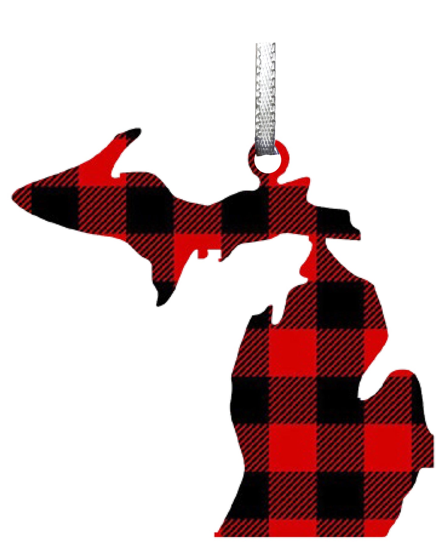 MI State, Lumberjack Plaid Ornament 3" #8190
