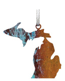 MI State, Copper Ornament 3" #8211