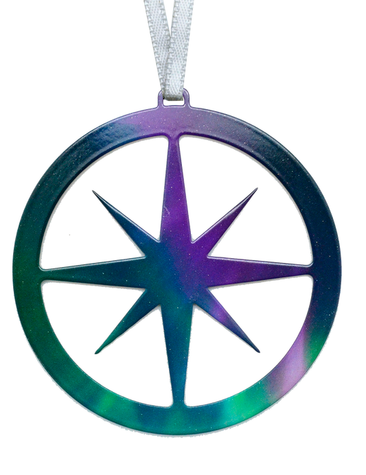 Fire & Ice Compass 4 inch ornament