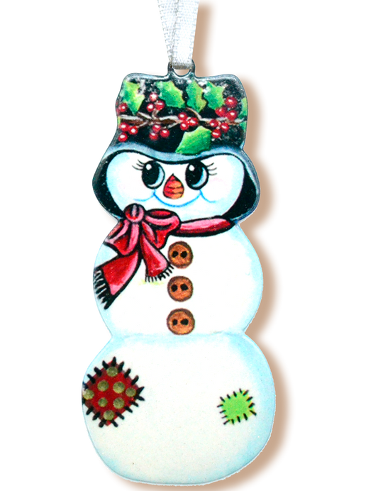 Snowlady 4 inch ornament