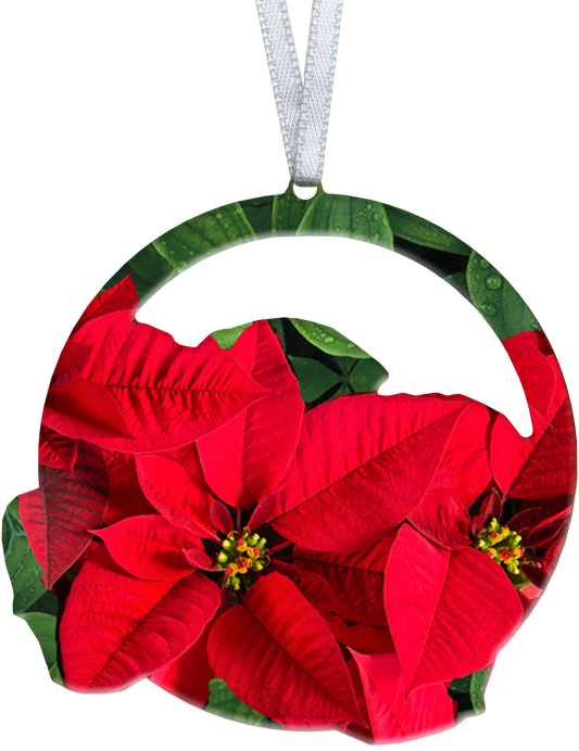 Poinsettia 4 inch ornament