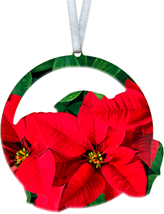 Poinsettia 4 inch ornament