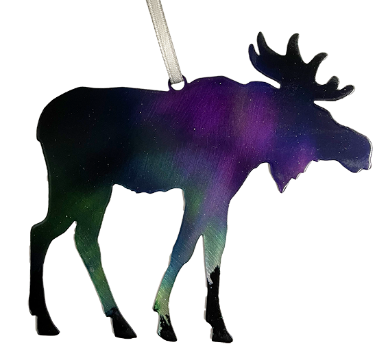 Moose, Fire N Ice ornament 4 inch #8241 by d'ears