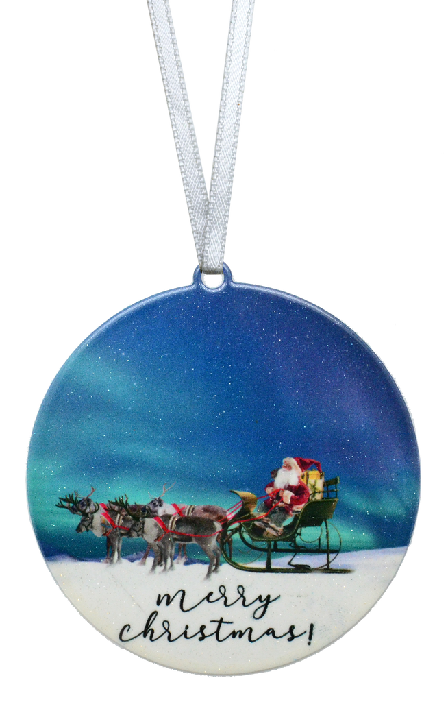 Aurora Christmas Santa 4 inch ornament, Item# 8252