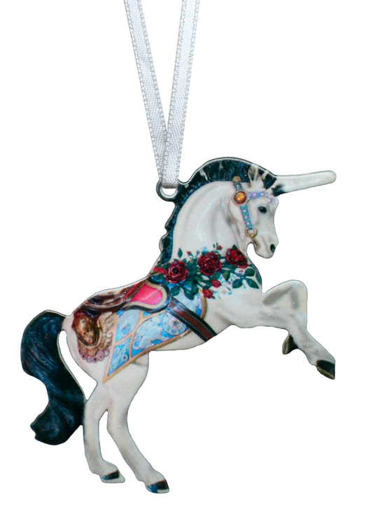 Carousel Unicorn 4 inch ornament, Item# 8235
