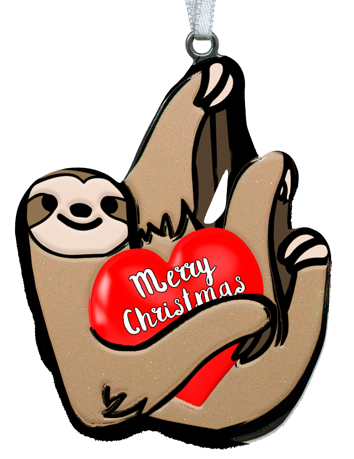 Sloth 4 inch ornament