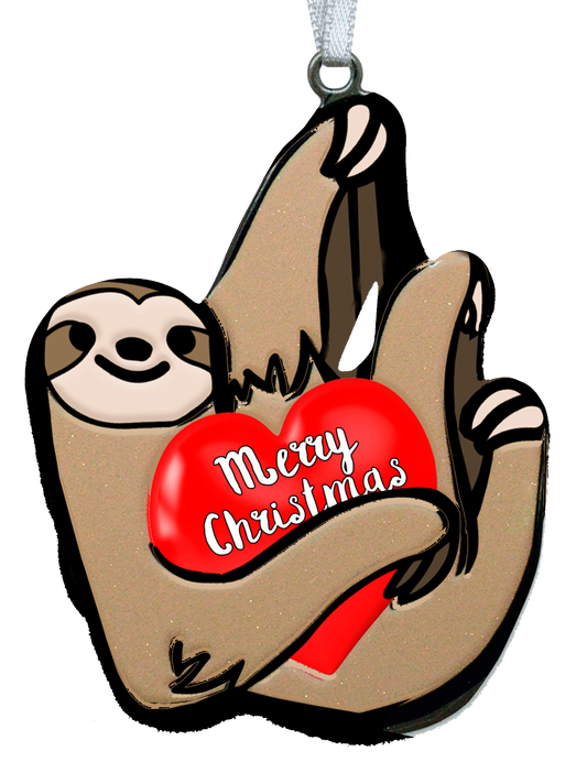 Sloth 4 inch ornament