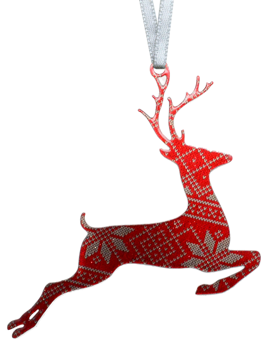 Christmas Sweater Reindeer 4 inch ornament, Item# 8312